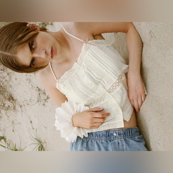 Zara embroidered top - Picture 2 of 5